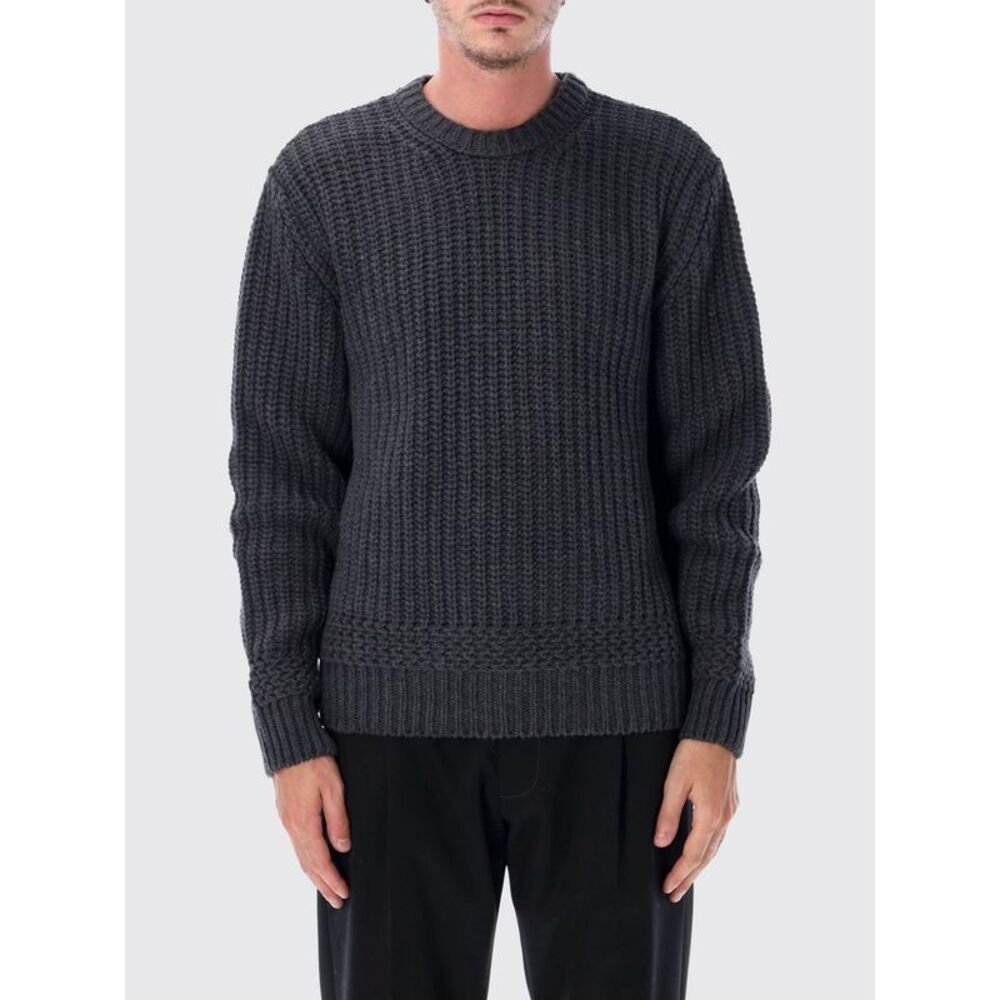 A.P.C. Men Crew Neck Jumper A.P.C. In 100% Recycled Wool With Ribbed Trims